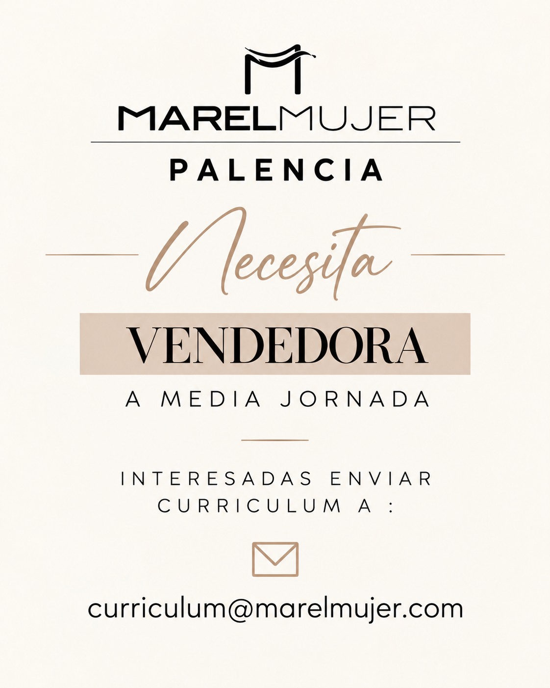 ✨ QUEREMOS QUE FORMES PARTE DE MAREL MUJER PALENCI…