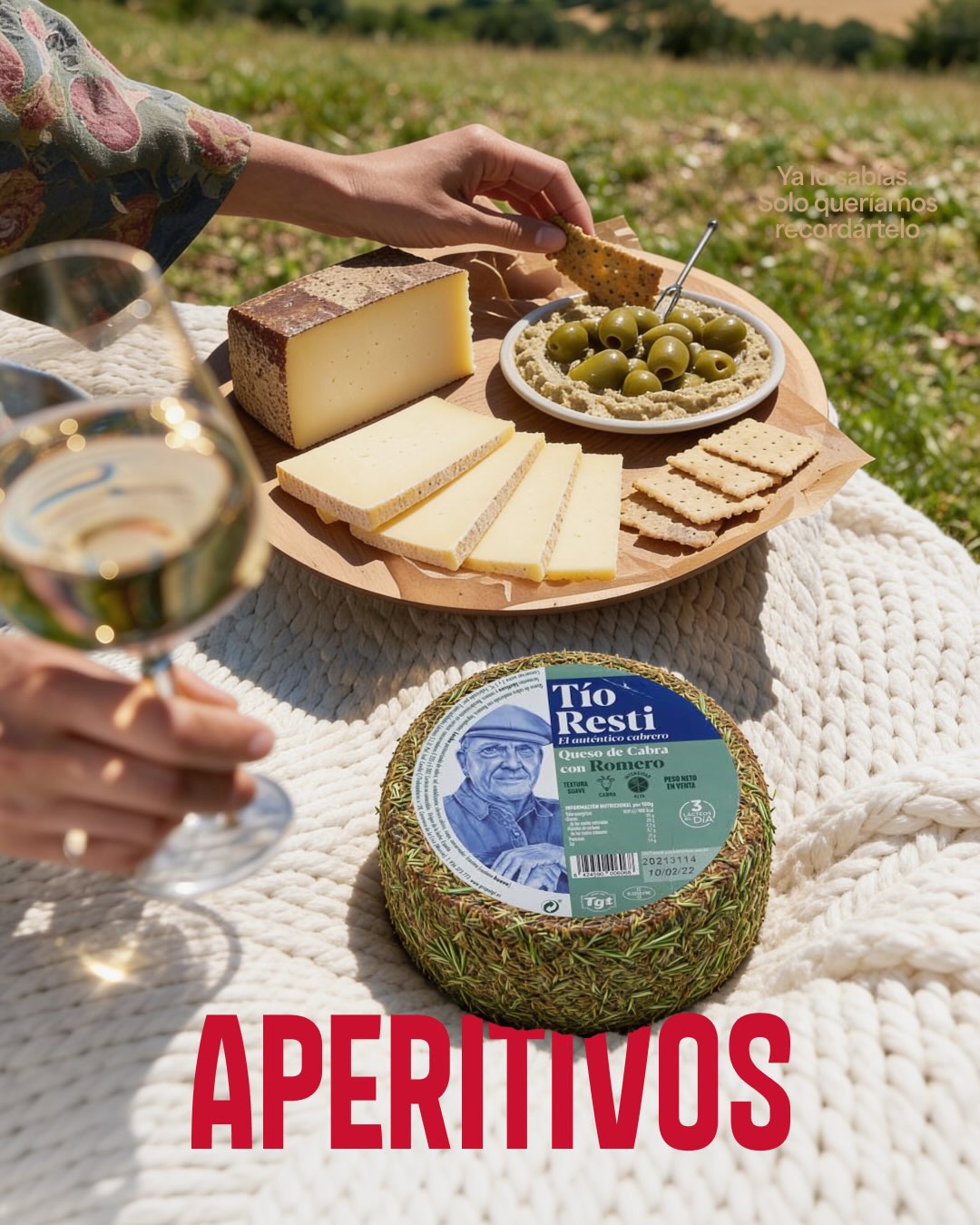 ✋ Que levante la mano quien haya descubierto los mensajes
✋Y que levante dos quien sepa que un buen aperitivo siempre lleva queso