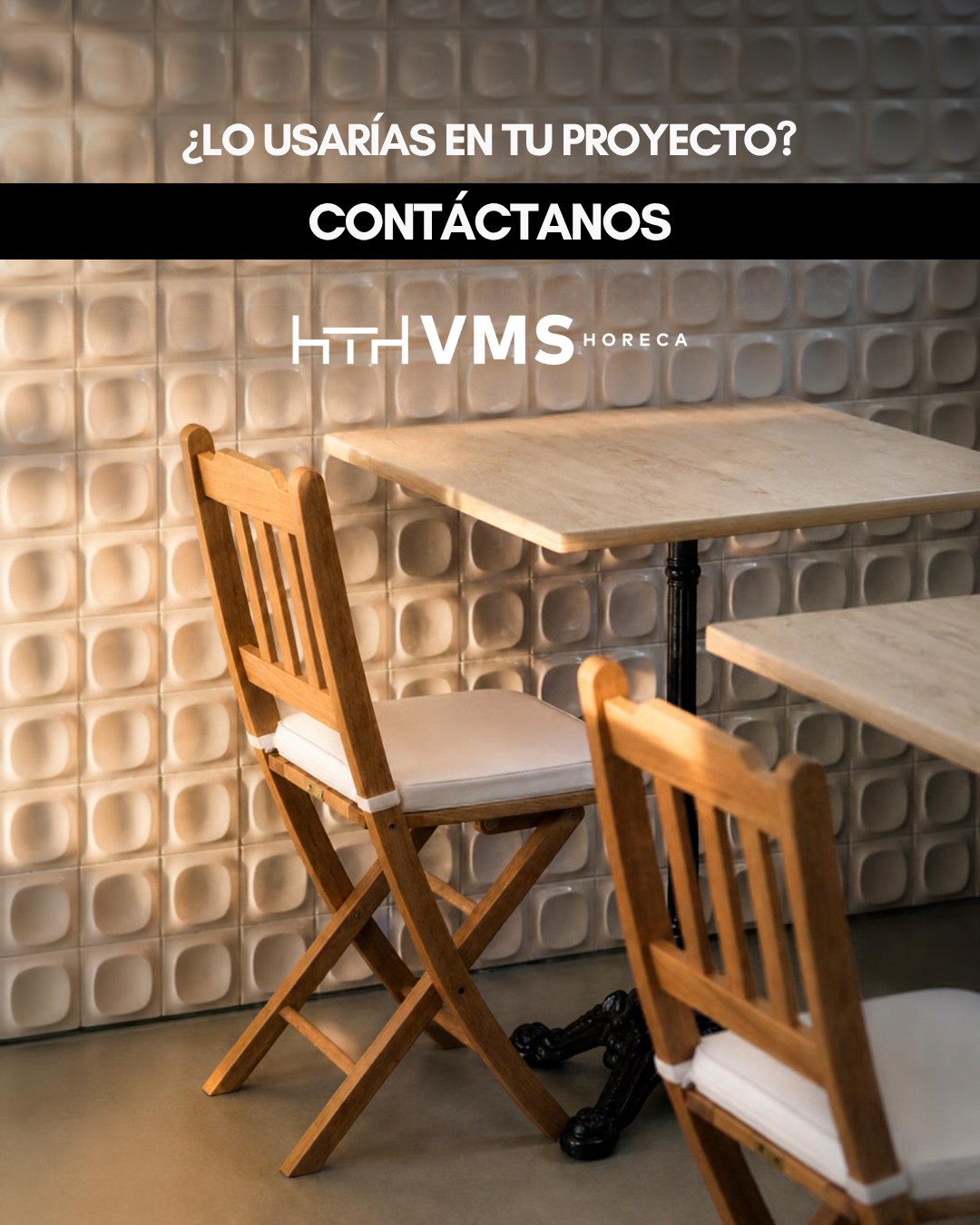 ¿Madera o metal? Mejor juntos.La calidez de la madera y la fuerza del metal crean espacios con equilibrio, personalidad y mucha versatilidad.
Una combinación que funciona en restaurantes, cafeterías, hoteles y terrazas para proyectos que buscan diseño… sin renunciar a la funcionalidad.📩 Si estás dando forma a tu espacio, en VMS Horeca te ayudamos a encontrar la combinación perfecta.#MobiliarioHoreca #InteriorismoComercial #DiseñoHoreca #MueblesParaHosteleria #VMSHoreca